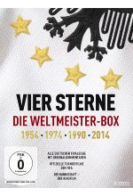 Vier Sterne - Die Weltmeister-Box - 1954/1974/1990/2014 / Alle deutschen Finalsiege mit Originalkommentaren von ARD und DVD-Cover