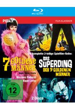 7 goldene Männer + Das Superding der 7 goldenen Männer / Die komplette mit dem Prädikat WERTVOLL ausgezeichnete 2-teilig Blu-ray-Cover