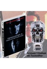 Terminator 3 - Rebellion der Maschinen - Steelbook + Terminator T-800 Kopf Wandflaschenöffner ca. 18 cm DVD-Cover